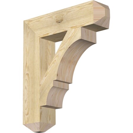 Ekena Millwork Balboa Craftsman Rough Sawn Bracket, Douglas Fir, 6"W x 26"D x 30"H BKT06X26X30BOA04RDF
